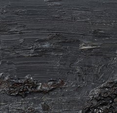 Untitled (Decomposition) - Contemporary, Abstract, Black, Dark Gray, Organic