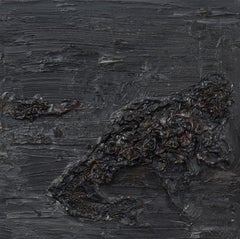 Untitled (Decomposition) - Contemporary, Abstract, Black, Dark Gray, Organic