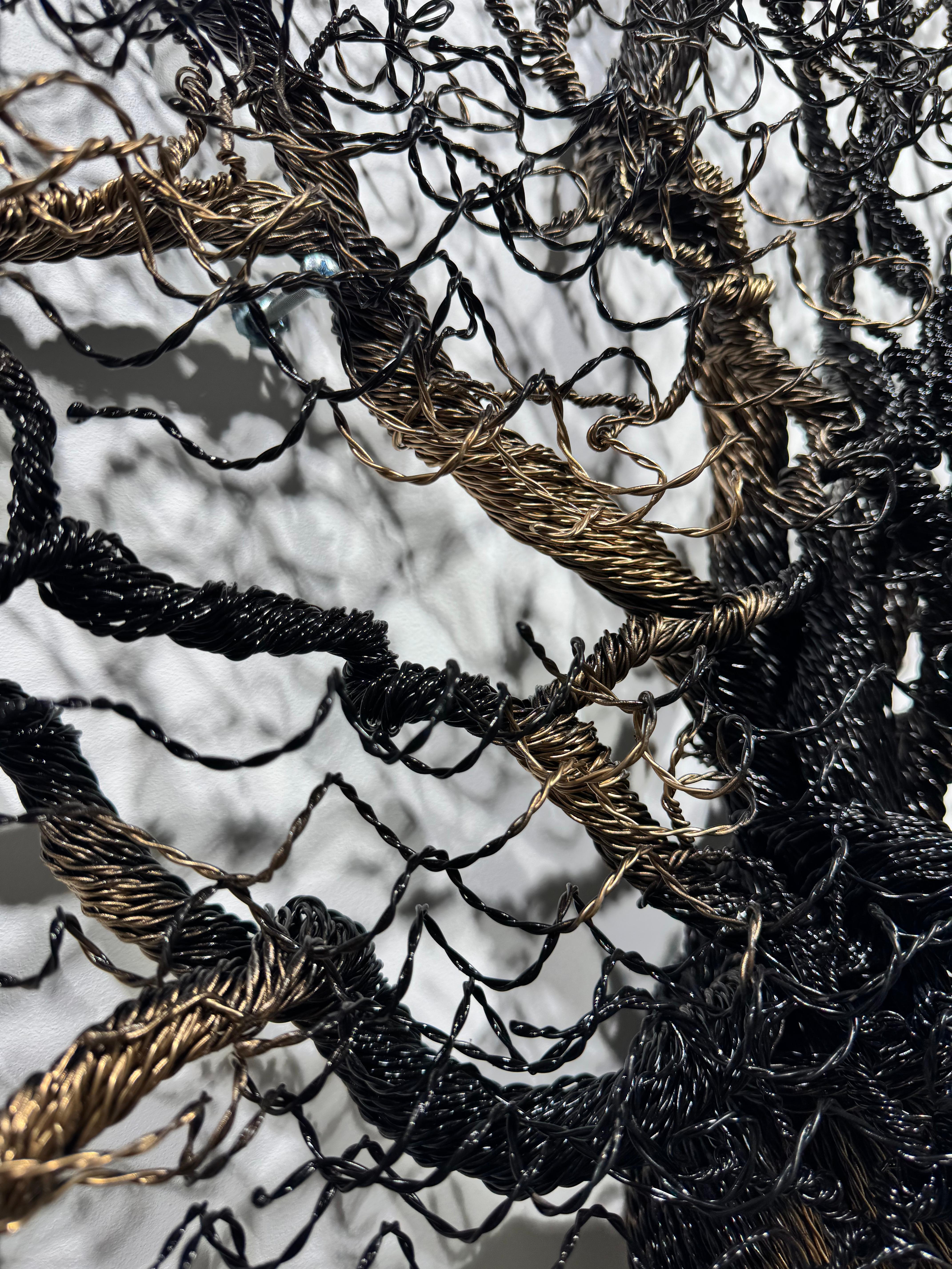 Oak , Zsuzsanna Györgyövics - Sculpture murale en vente 2