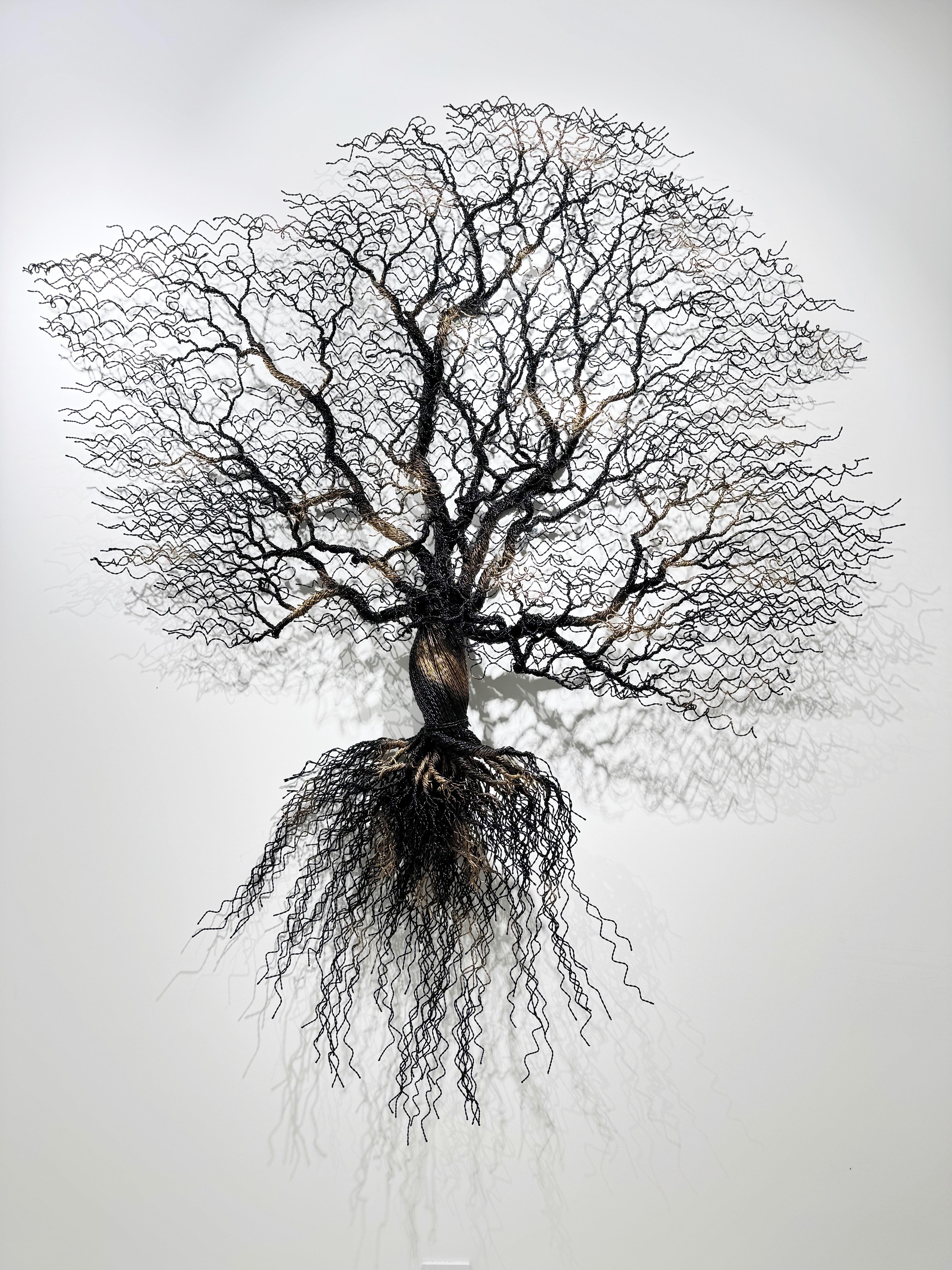 Oak , Zsuzsanna Györgyövics - Sculpture murale en vente 8
