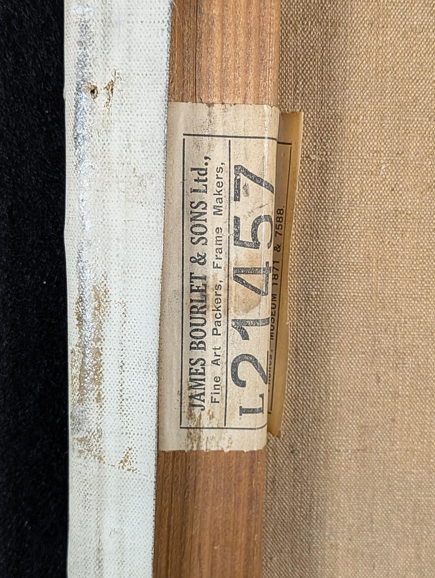 Porträt einer Dame - Mitte 20. Jahrhundert Ungarisches Öl auf Leinwand Gemälde im Angebot 4