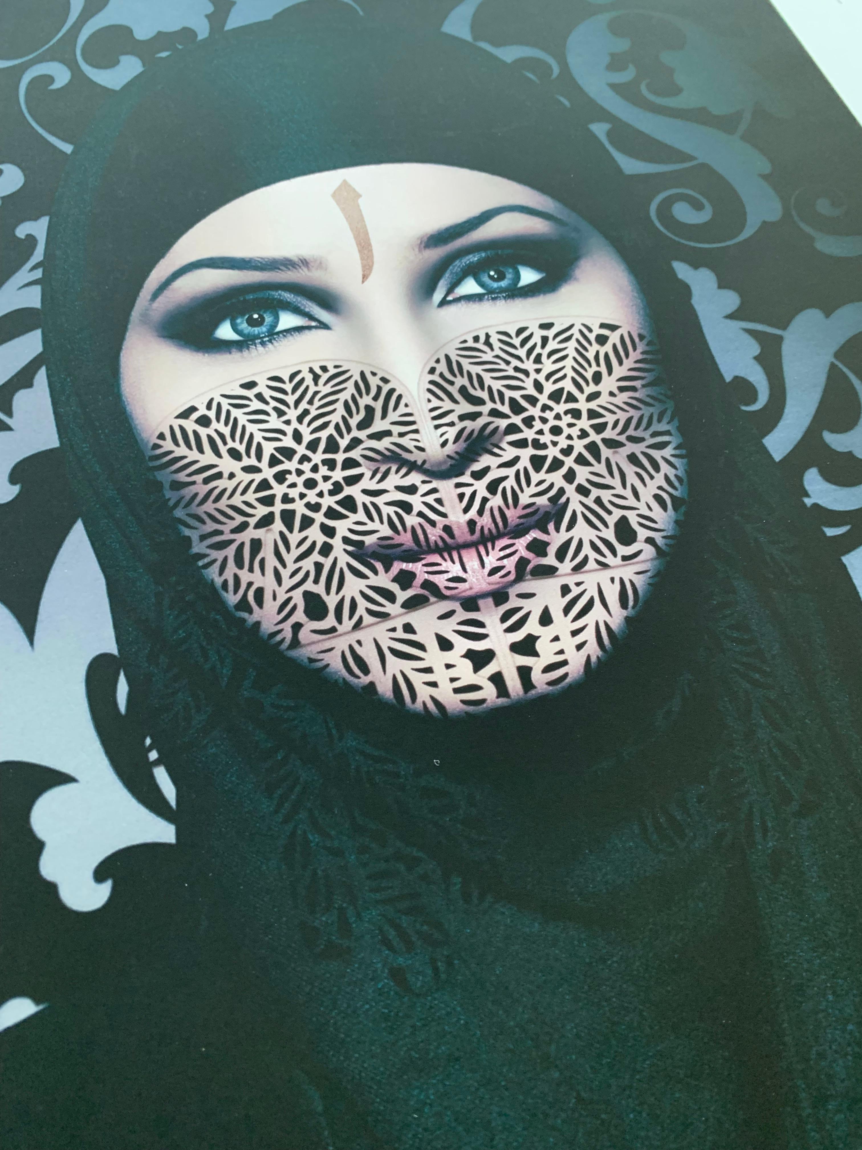 Black Aleph Stampa d'arte giclée professionale su carta fine art numerata e firmata - Print di Zubair Ansair aka Zoobs