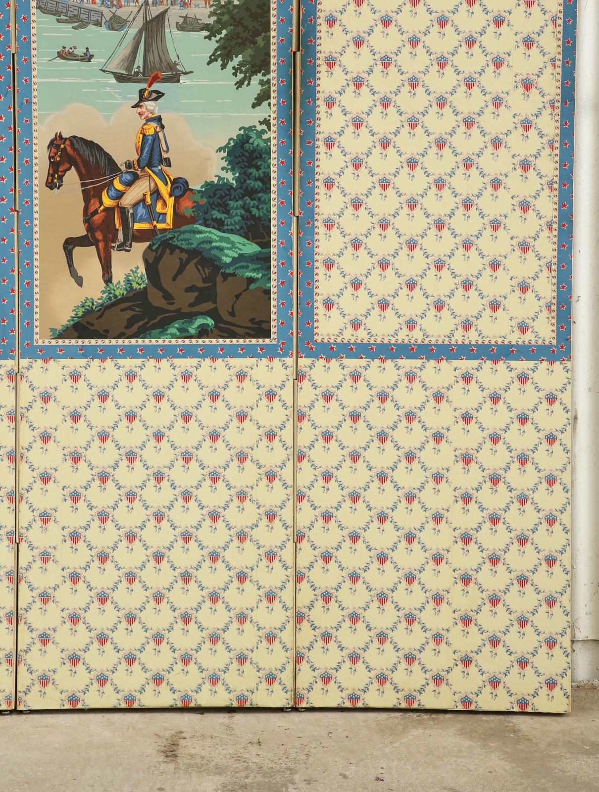 20th Century Zuber and Cie Wallpaper Panels American Independence Screen