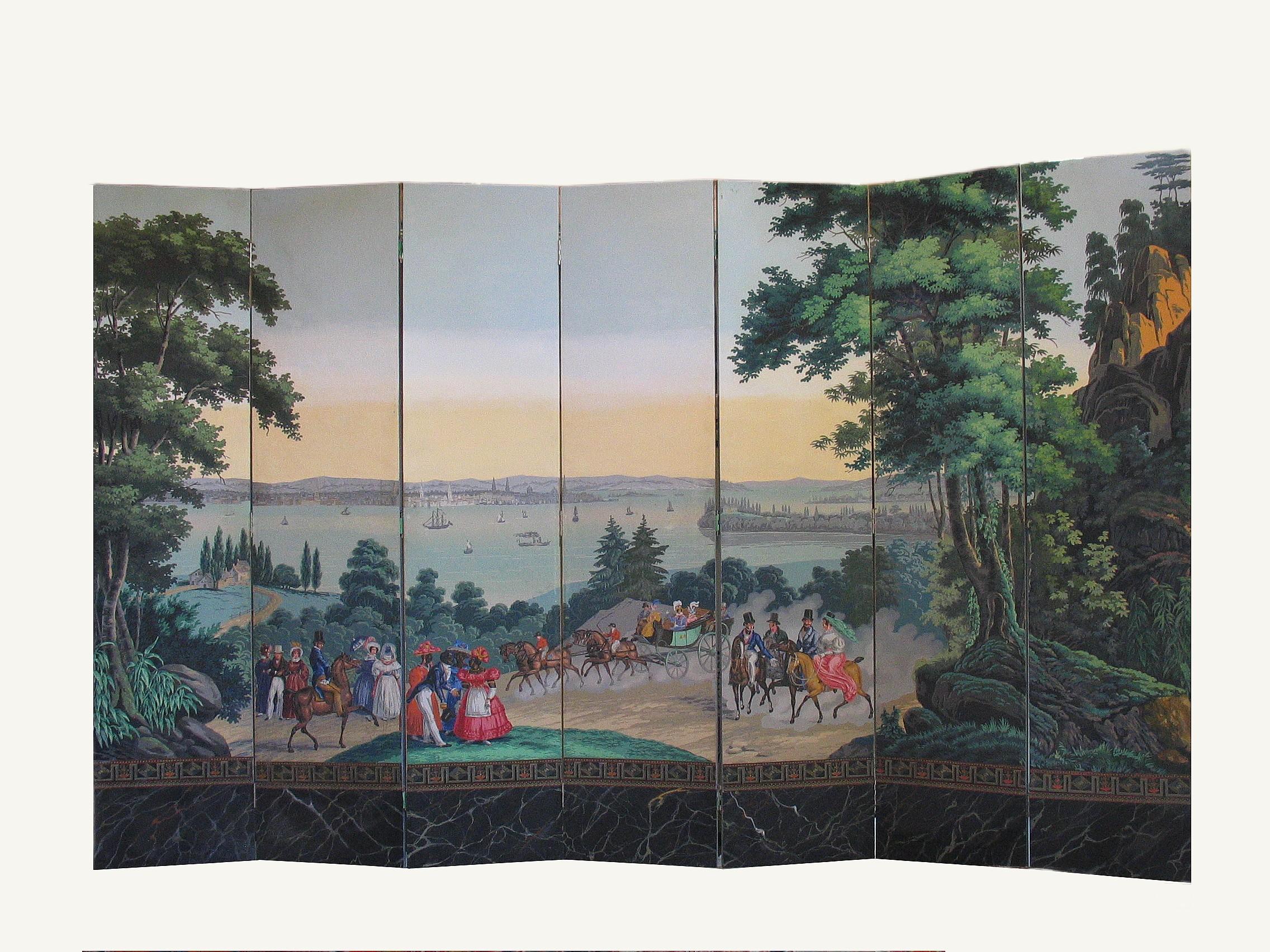 20ième siècle Zuber & Cie.  Écran du début du 20e siècle   