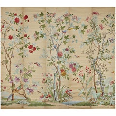 Zuber, 'Decor Chinois' Hand Wood Blocked on Grasscloth Scenic Wall Paper