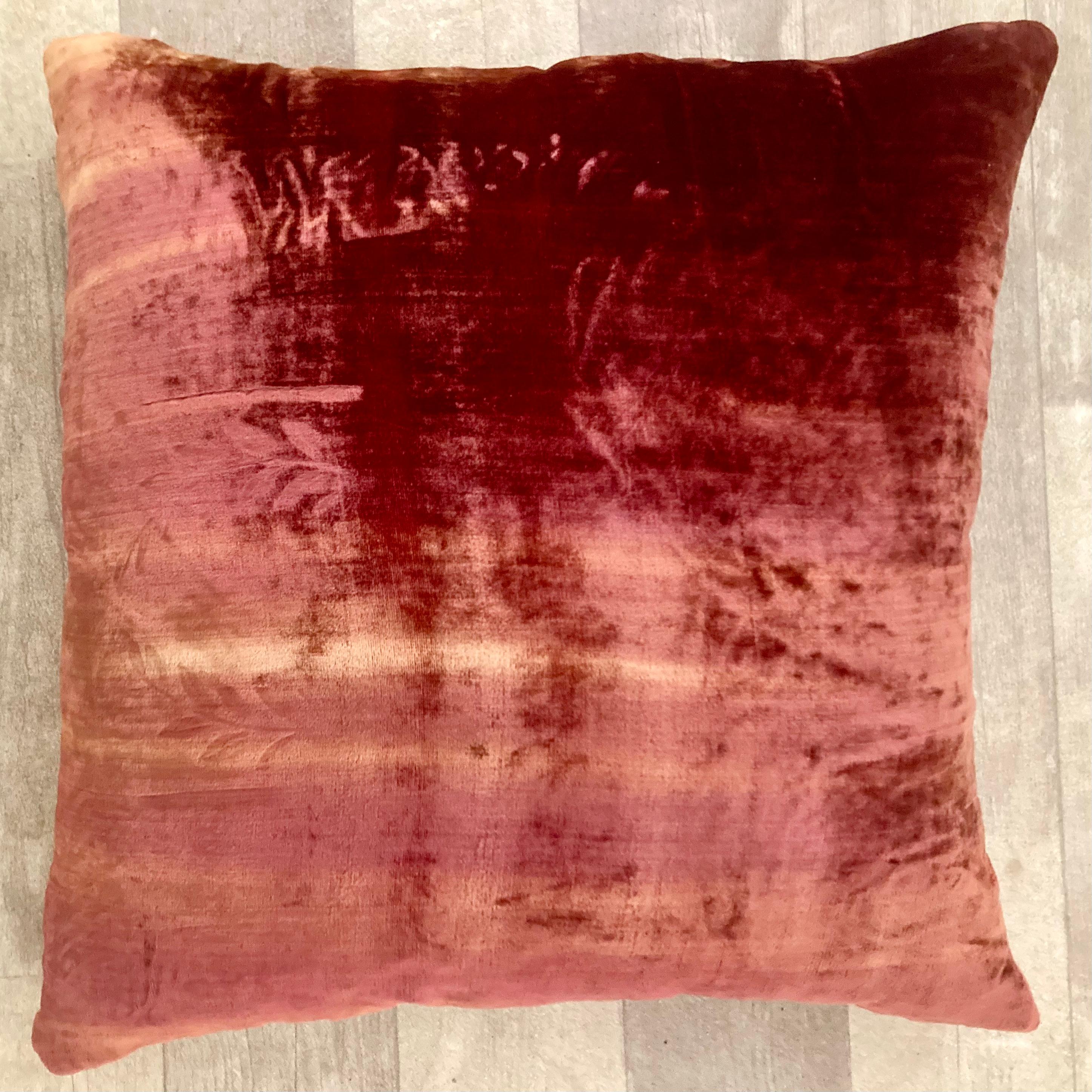 Zuber Gold Embroidery on Aged Red Velvet #6 For Sale 1