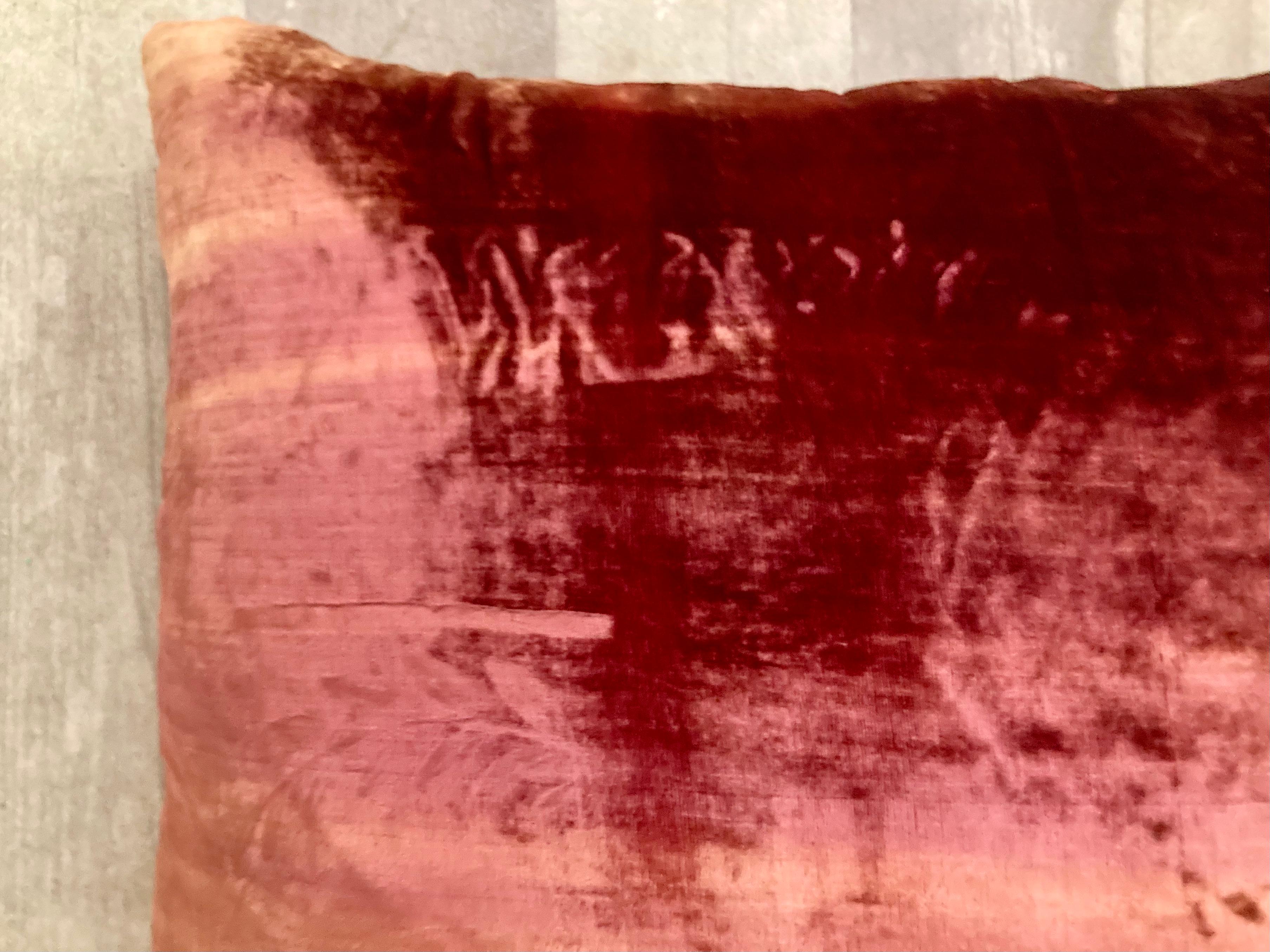 Zuber Gold Embroidery on Aged Red Velvet #6 For Sale 2
