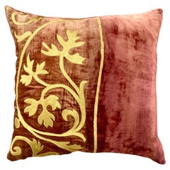 Zuber Gold Embroidery on Aged Red Velvet #6