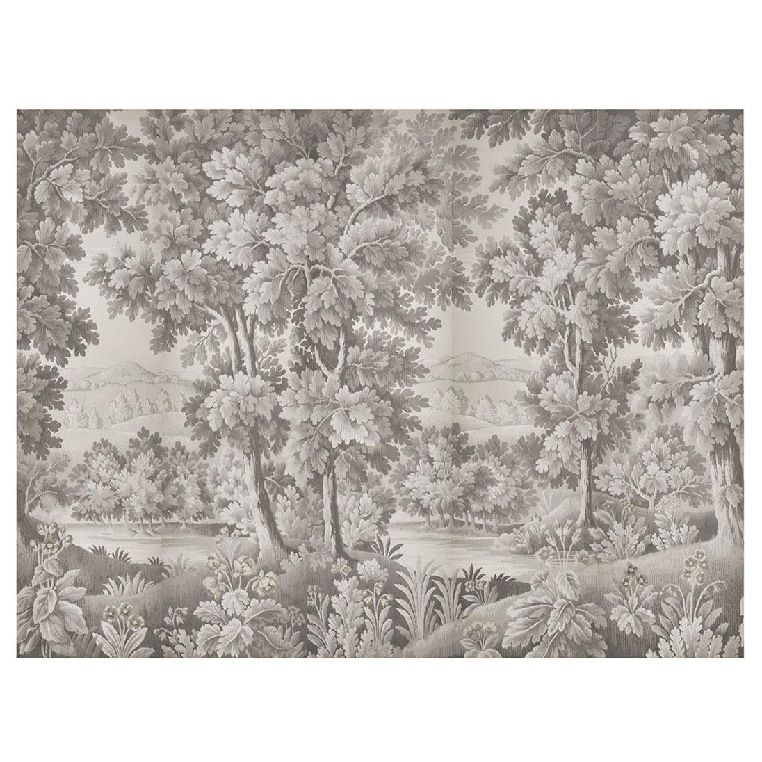 Zuber, 'La Foret des Ardennes' Hand Wood Blocked Scenic Wall Paper For Sale