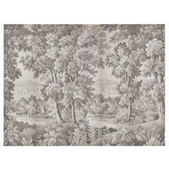 Antique Zuber, 'La Foret des Ardennes' Hand Wood Blocked Scenic Wall Paper