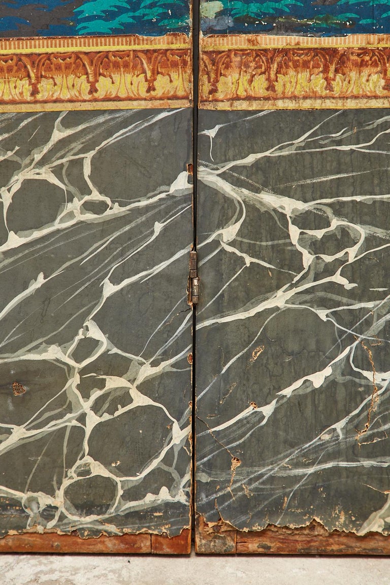 Zuber Pantalla de Papel Pintado de Seis Paneles El Paisaje de la Caza en  1stDibs España | papel pintado caza, image size:768x1152