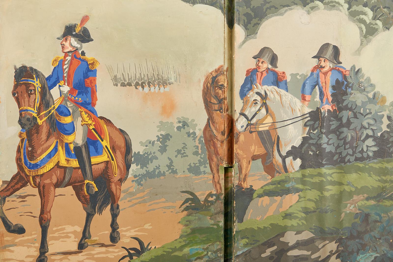 Zuber Wallpaper Panel Screen the War of American Independence (panneau de papier peint) en vente 5