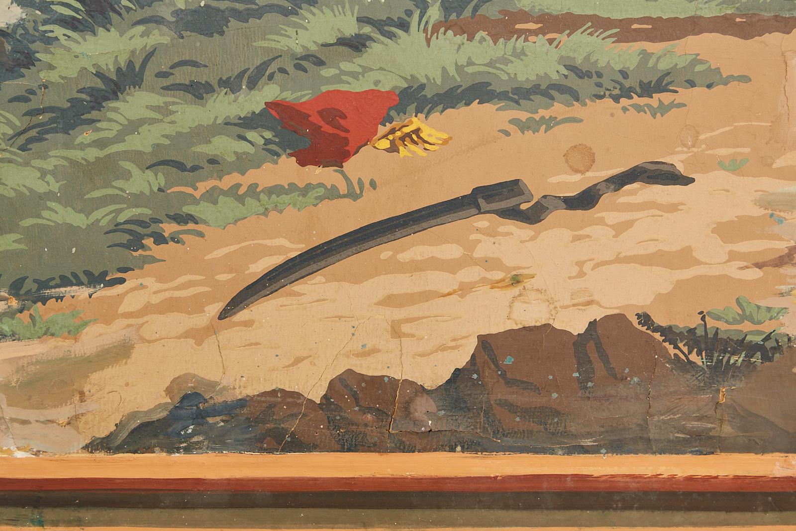 Zuber Wallpaper Panel Screen the War of American Independence (panneau de papier peint) en vente 2