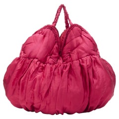 ZUCCA JAPAN pink satin bustier design top handle tote bag