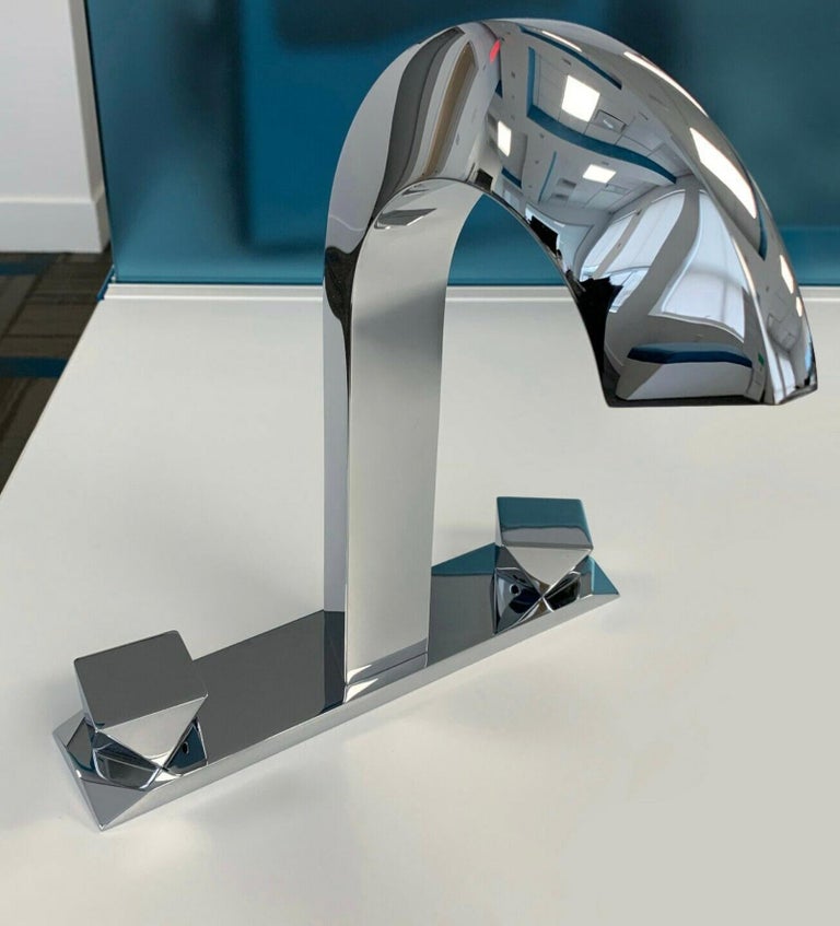 Zucchetti Wosh 3 Hole Basin Mixer Faucet and Handles by William Sawaya