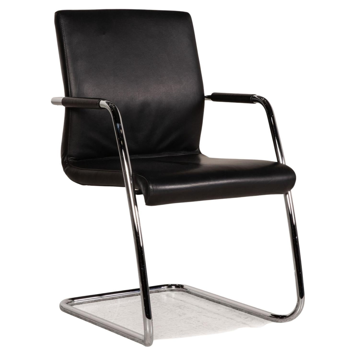 ClassiCon Bibendum Chair Designer Leather Armchair Black Genuine