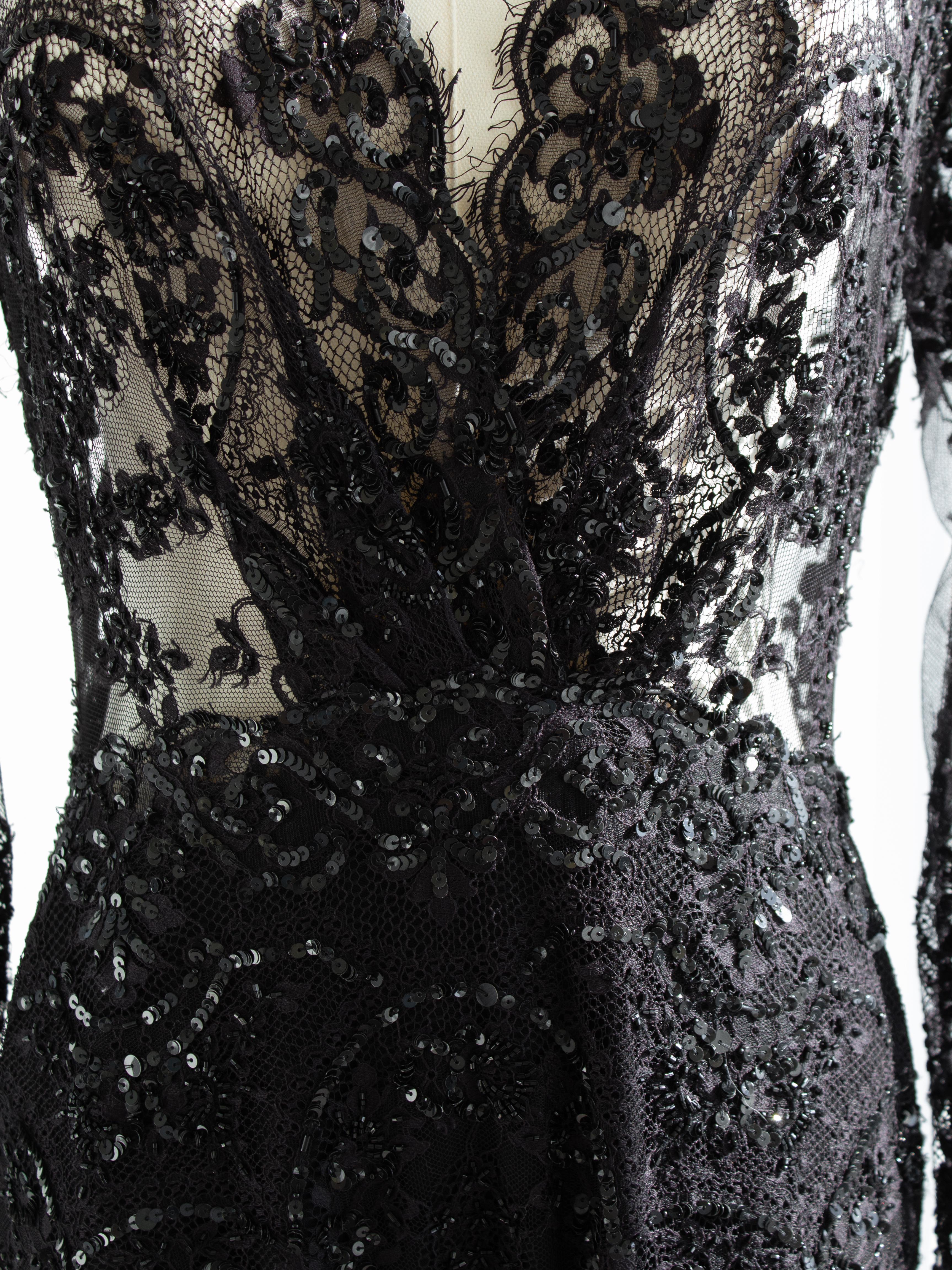 Zuhair Murad - Combinaison noire ornée de dentelle 8