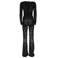 Zuhair Murad - Robe en dentelle noire « Overall It 40 »