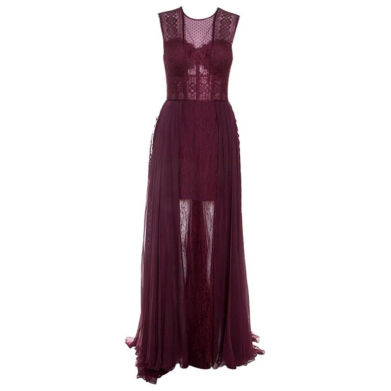 zuhair murad burgundy dress ZUHAIR MURAD
