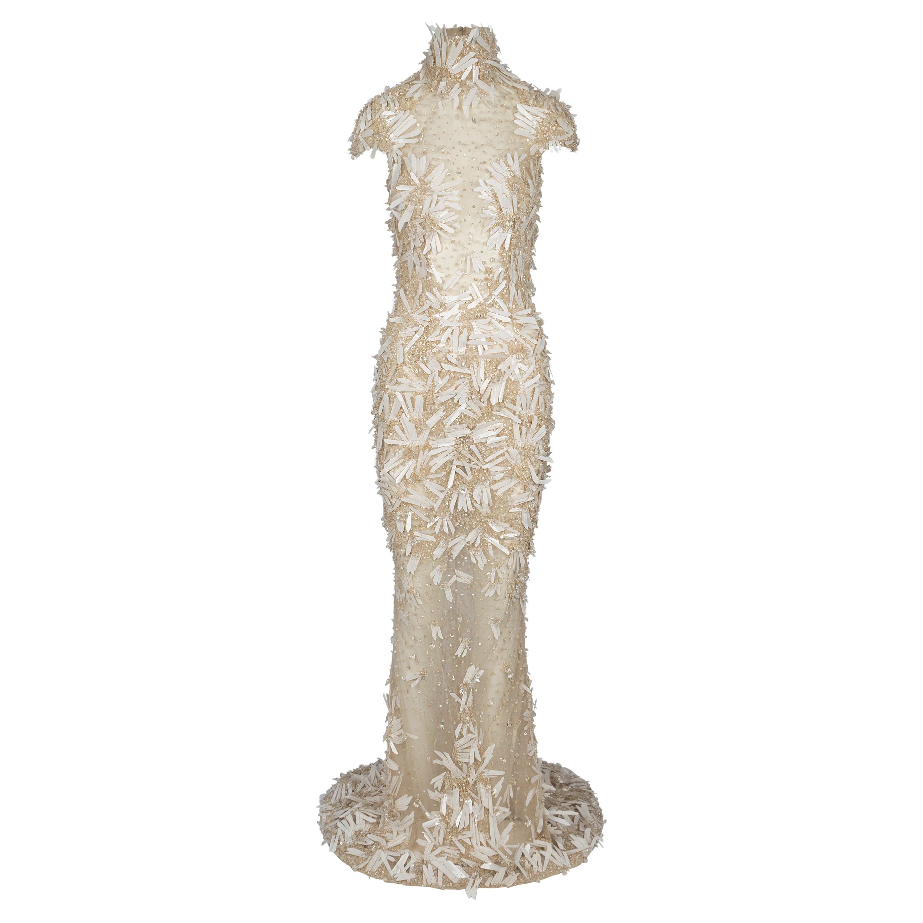 Zuhair Murad Haute Couture Embellished Paillettes Gown - '10s For Sale