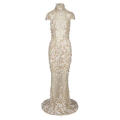 Zuhair Murad Haute Couture Embellished Paillettes Gown - '10s