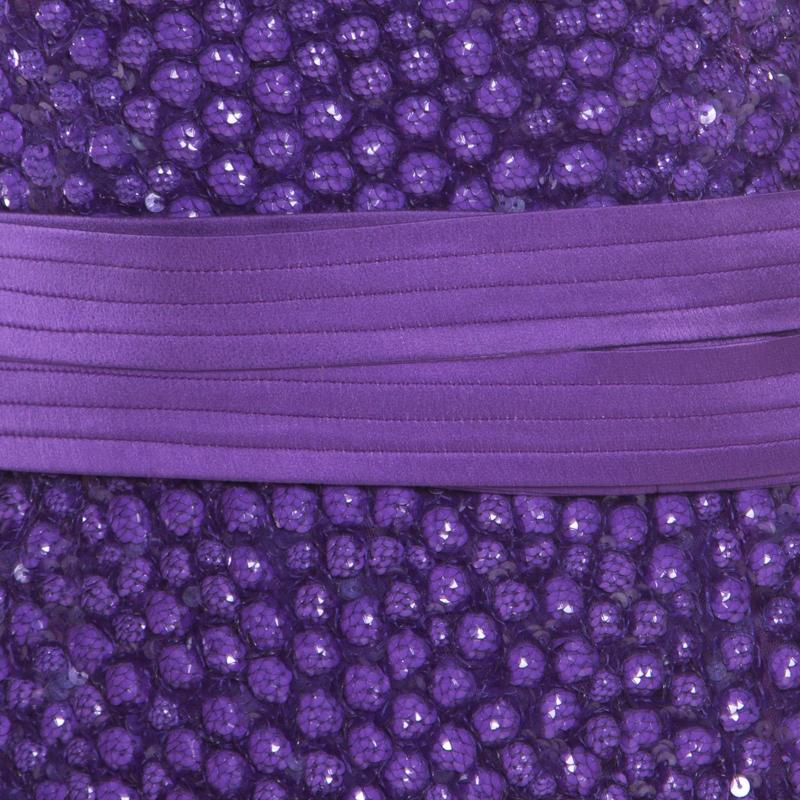 purple sequin dress long sleeve