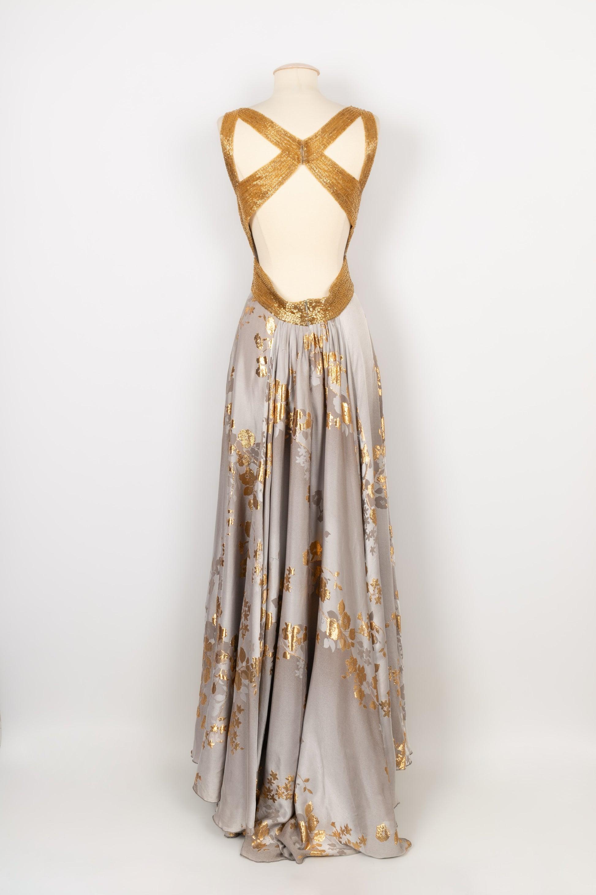 zuhair murad silk maxi dress