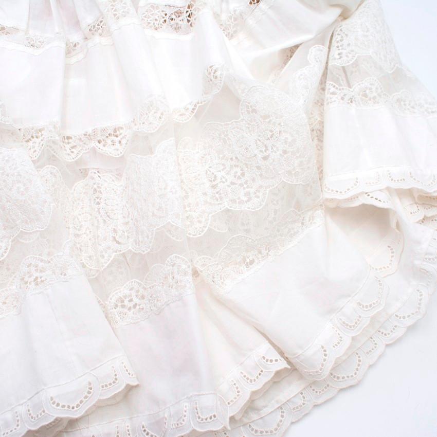 Zuhair Murad White Dropped Waist Dress - Size XS For Sale 3
