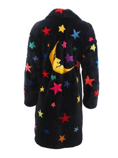 Zuki Beaver Coat with Stars