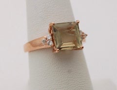 Zultanite Diamond ring 14KT gold diaspore gemstone color changing gemstone