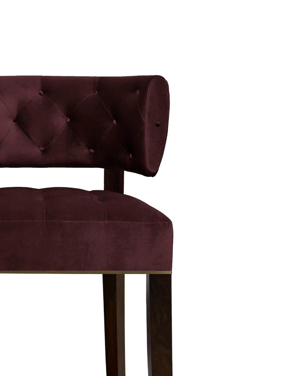 Zulu is the largest ethnic group in South Africa & the one who inspired ZULU Counter Stool. Fully upholstered in cotton velvet, this button tufted stool is full of personality, making it an unforgettable chair design whether the room it is placed