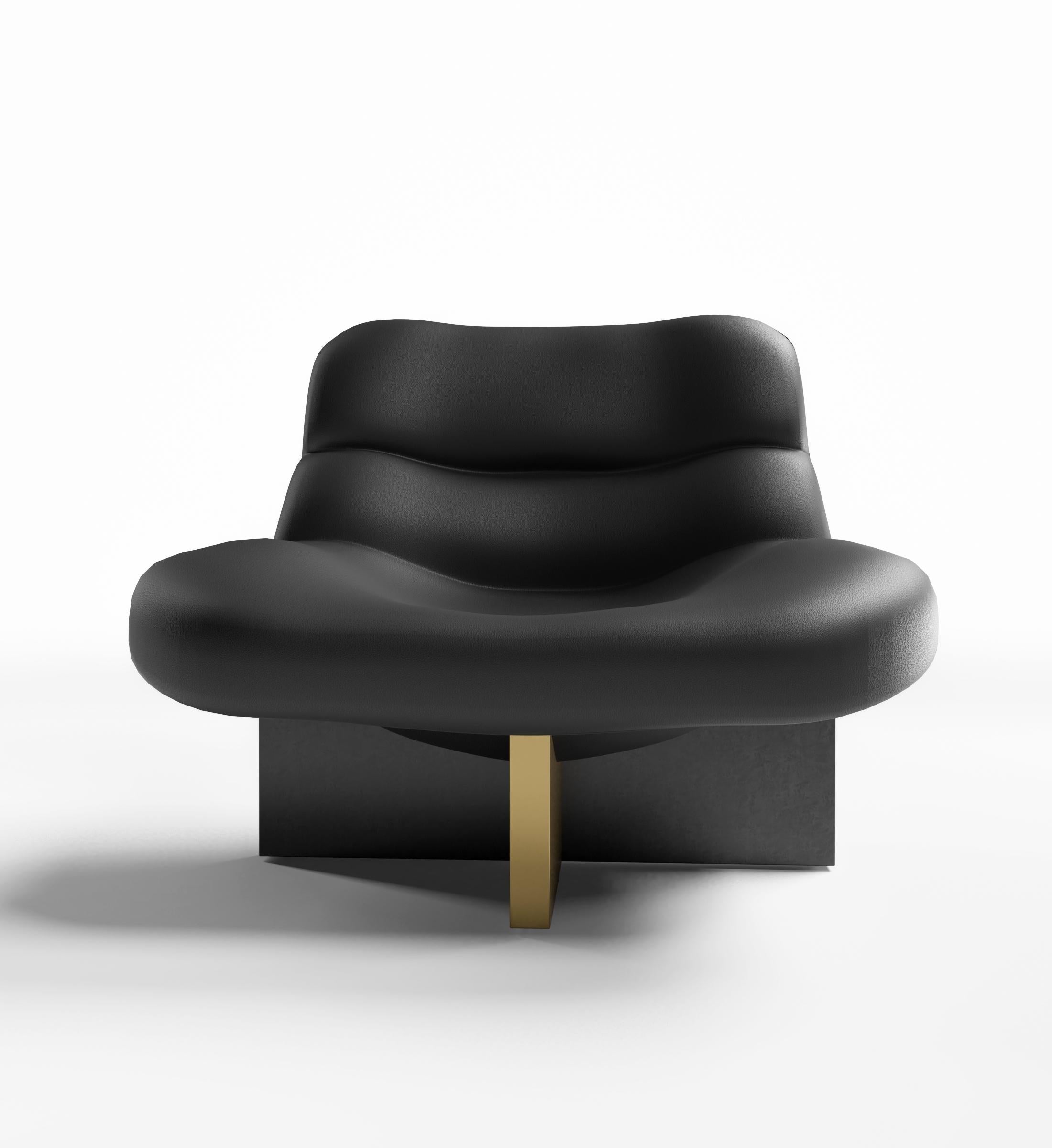 With its distinctive cross base, the Zuma lounge chair is a modern classic. To be admired both from a distance as well as while stretching out in its comfortable embrace, this Ortiz Milano chair will look great in any room. As shown, the chair