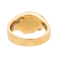 Bague en or 14k et turquoise de Zuni