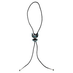 Zuni Delwin Gasper Thunderbird Bolo Tie, 2000