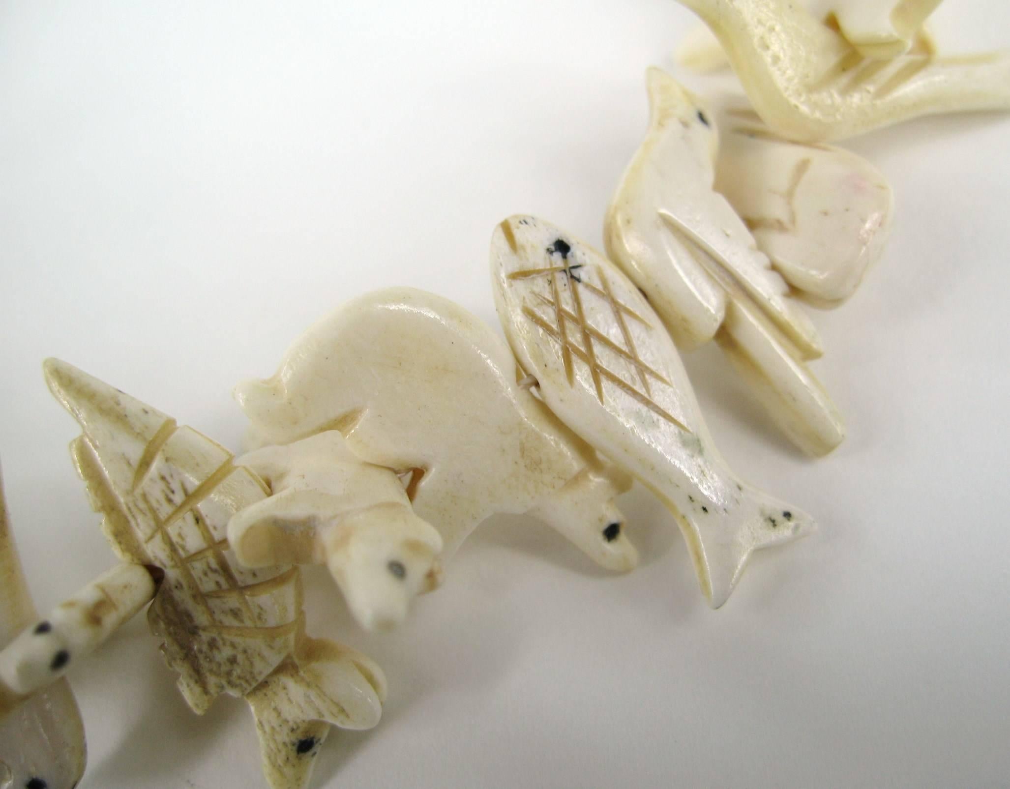 animal bone necklace