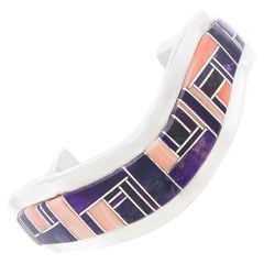 Zuni Inlaid Stone Cuff Bracelet