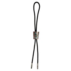 Zuni Inlay Bolo Tie by Rudell & Nancy Laconsello