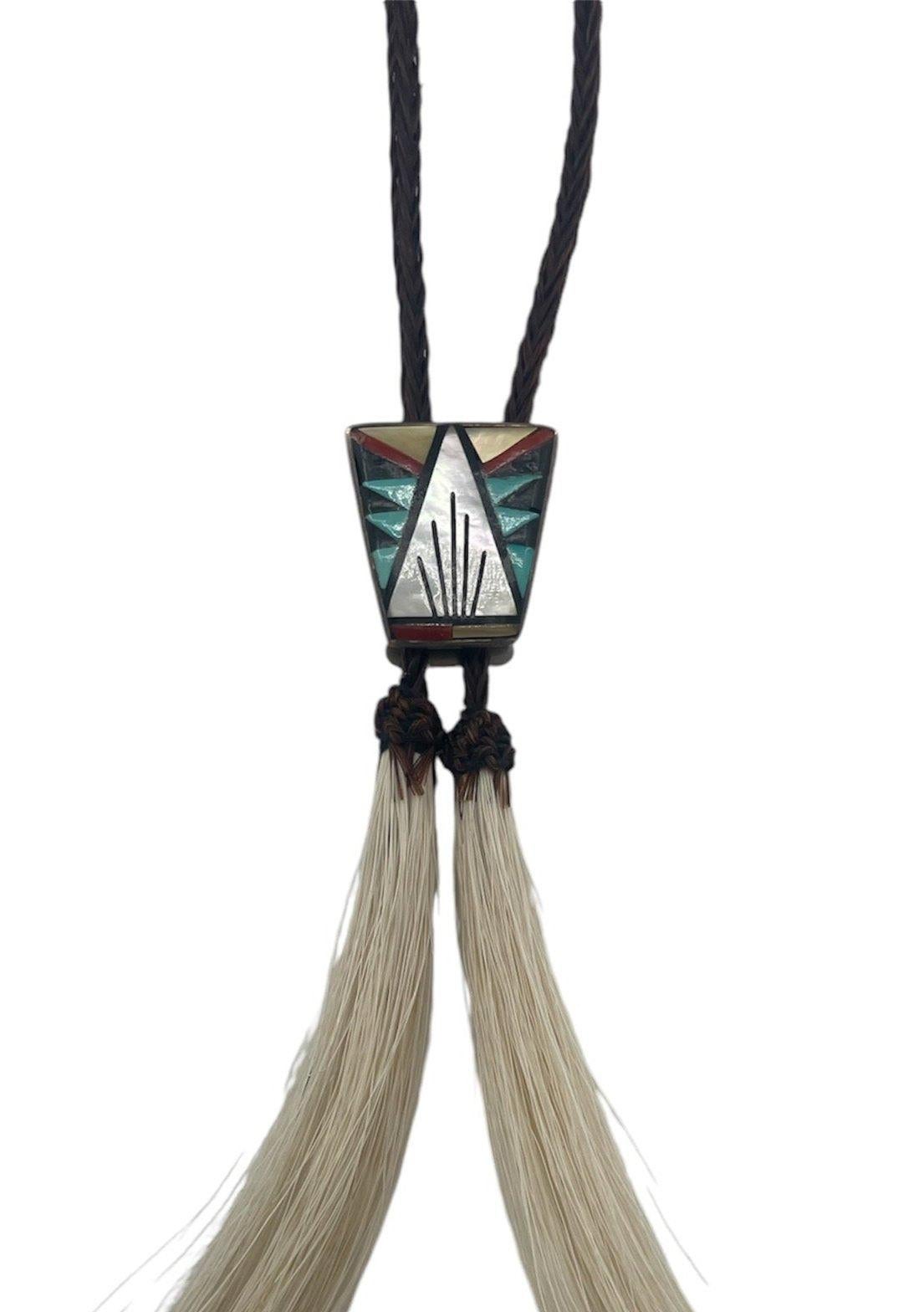 Native American Zuni Bolo signed 