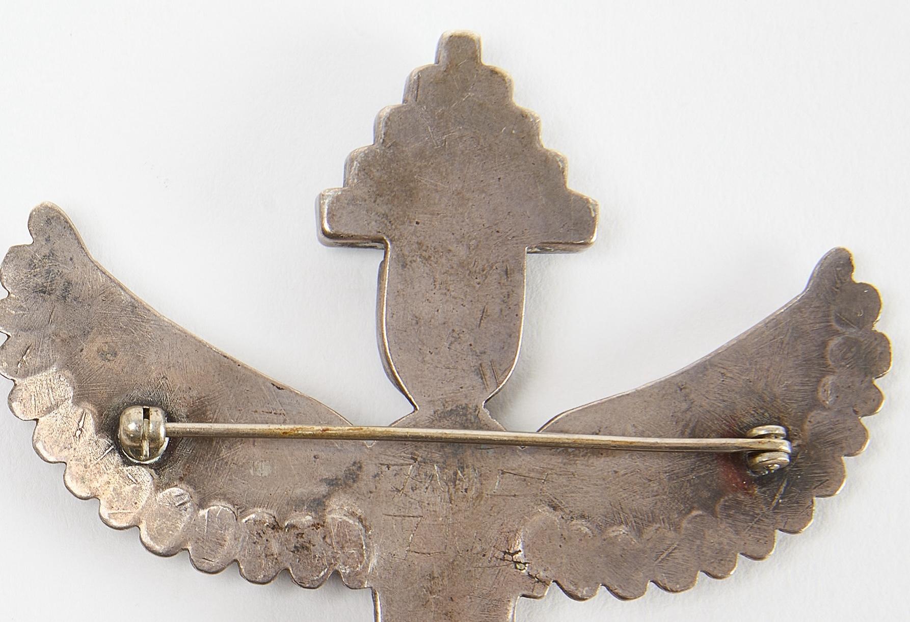 Hand-Crafted Zuni Knife Wing Pin