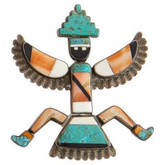 Zuni Knife Wing Pin