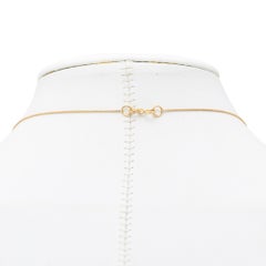 Zuni Multi-Stone Inlay and 14k Gold Pendant Necklace