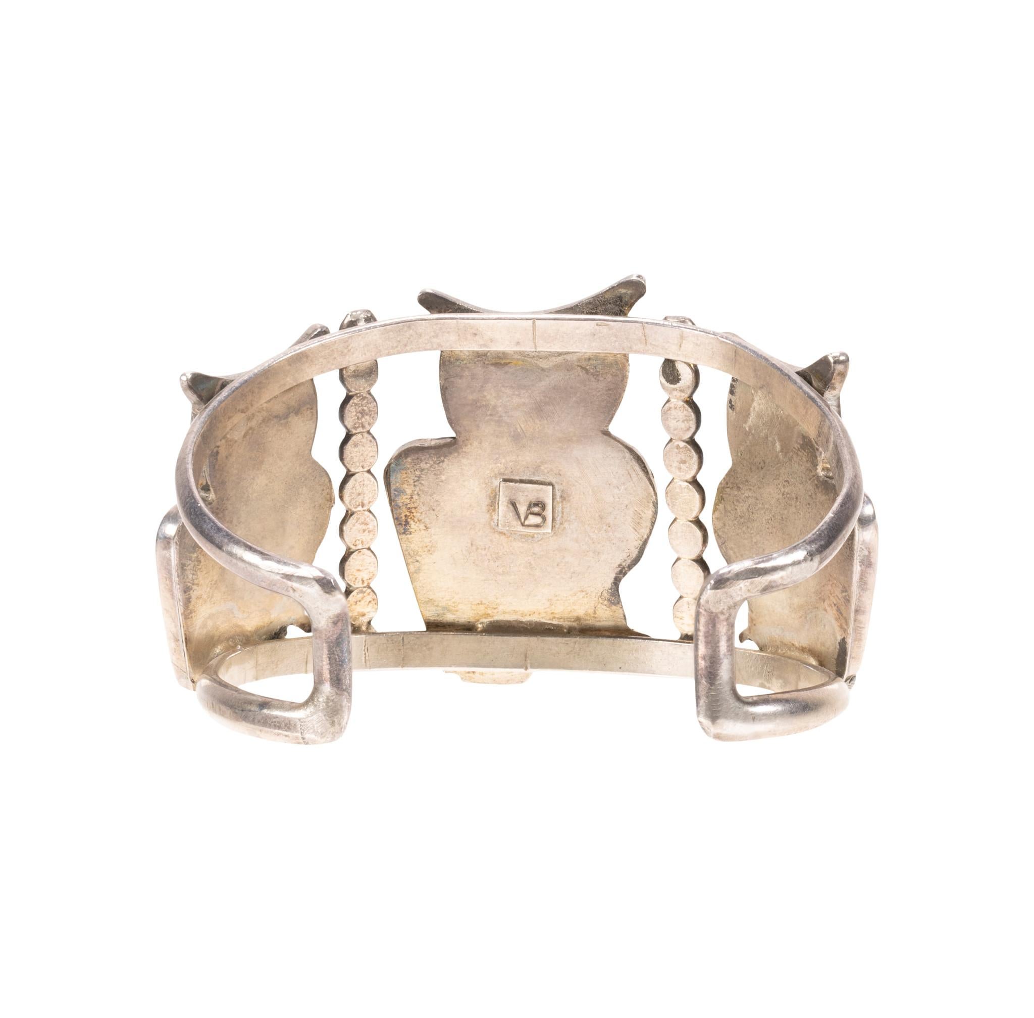 Native American Zuni Multi-Stone Owl Inlay Necklace, Bracelet, and Ring Set For Sale