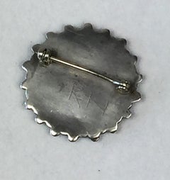 Zuni Navajo Silver and Turquoise Brooch