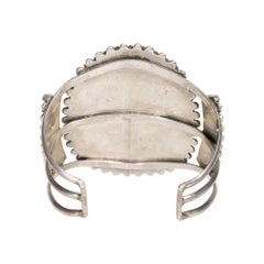 Zuni Petit Point Cluster Coral Cuff Bracelet