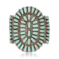 Türkis- und Sterling-Armband von Zuni