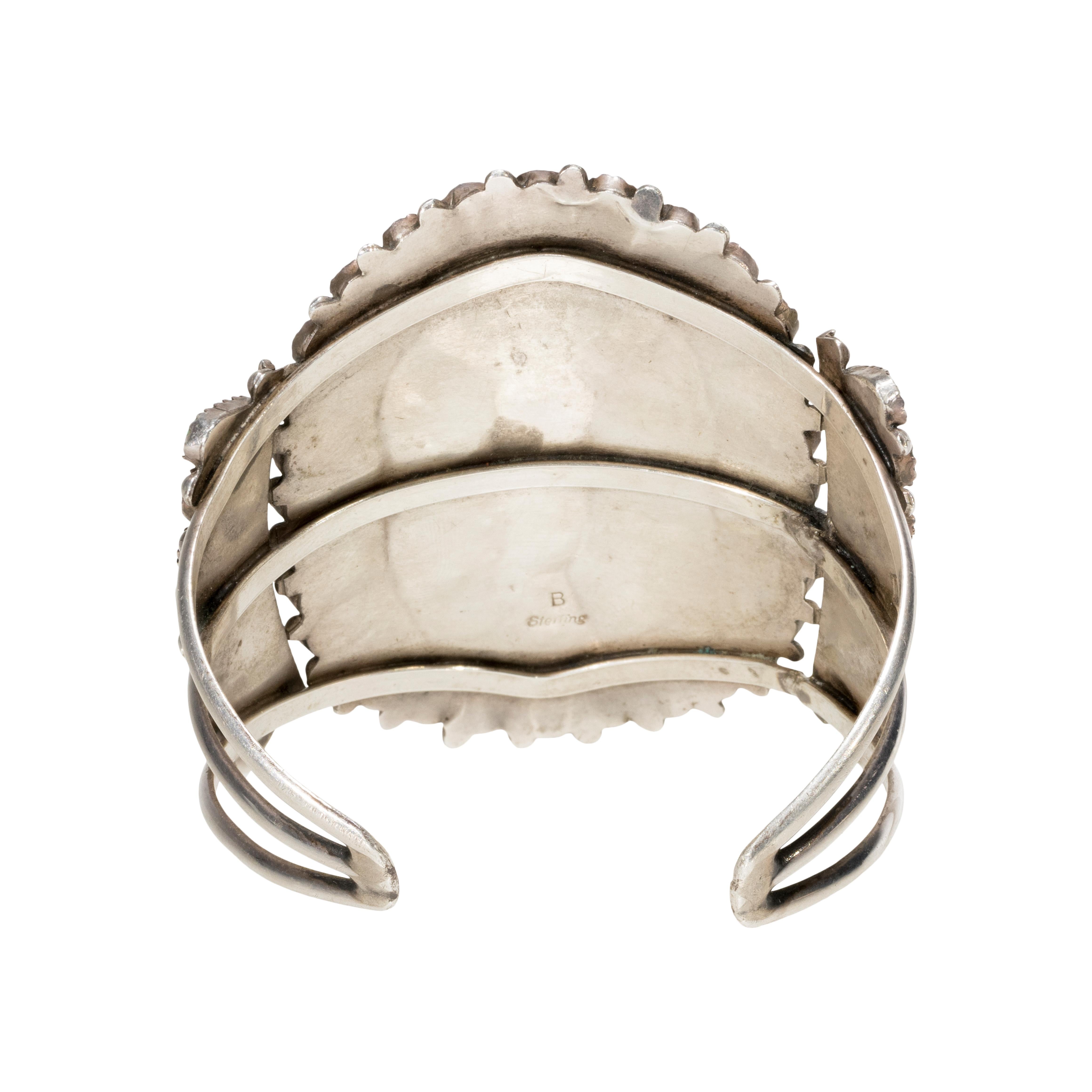 Türkis- und Sterling-Armband von Zuni (Indigene Kunst (Nord-/Südamerika)) im Angebot