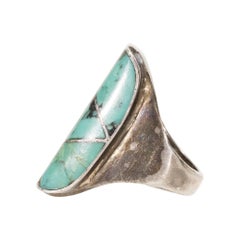Zuni Turquoise and Sterling Ring