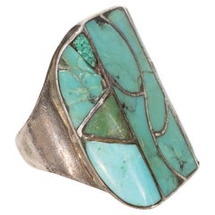 Zuni Turquoise and Sterling Ring