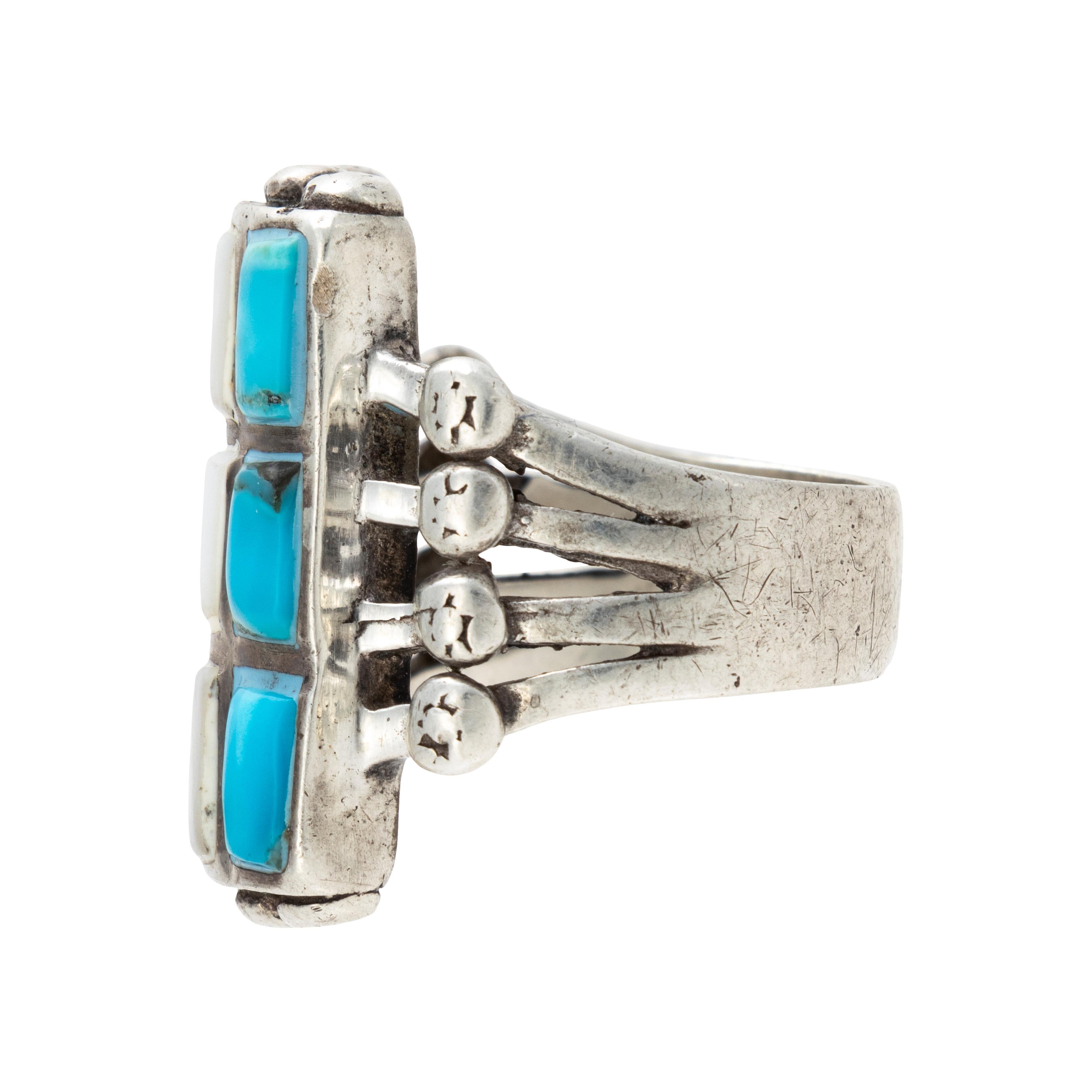 Zuni Turquoise Ring In Good Condition For Sale In Coeur d Alene, ID