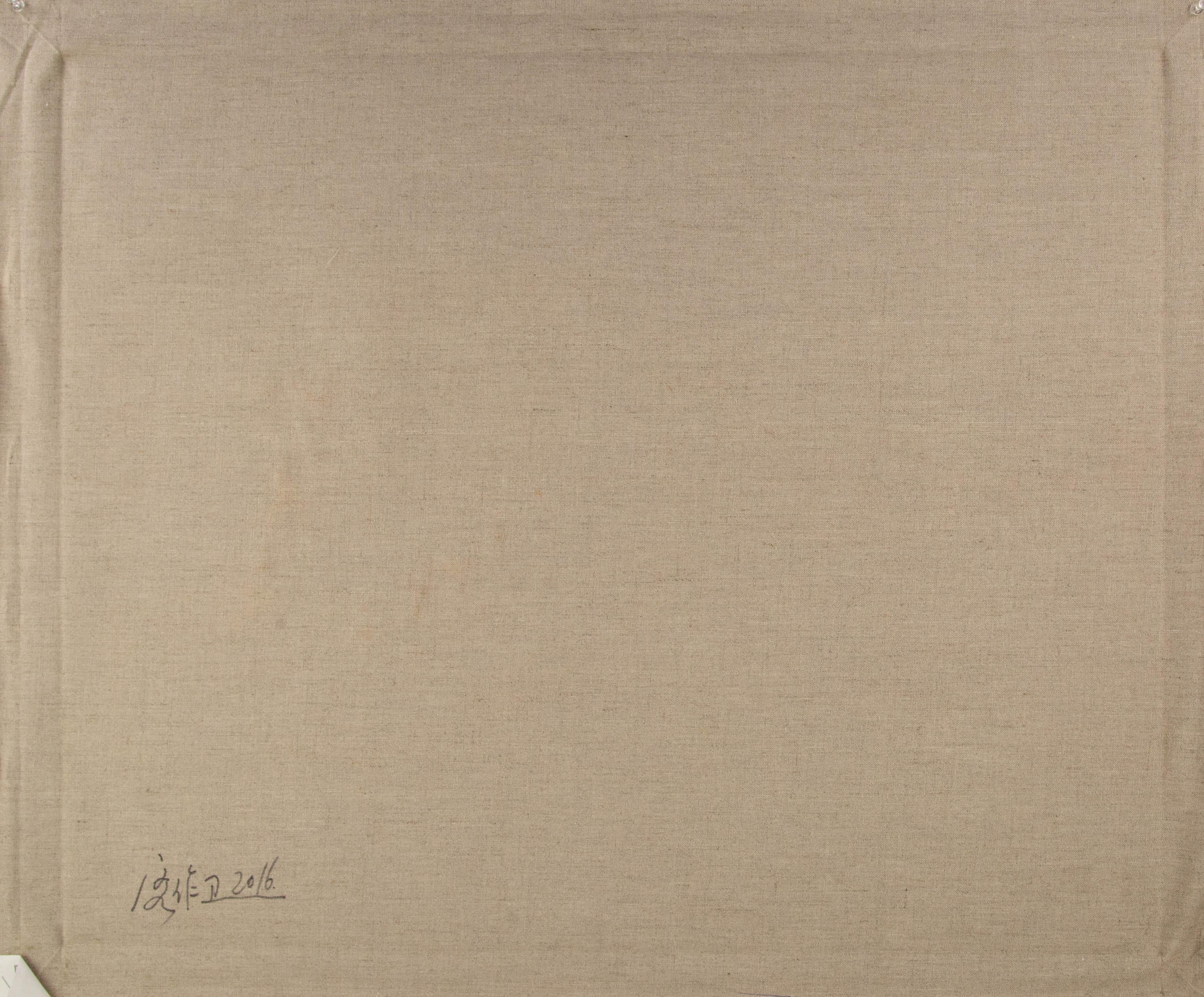 Zuowei Liao, olio originale impressionista su tela 